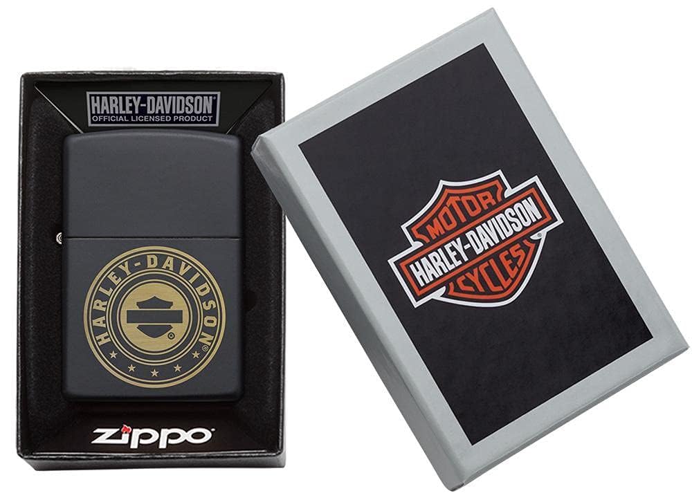 Personalized Zippo Harleey-Daviddson Windproof Oil Lighter Engraving - Christmas, Halloween & Valentines Day Gift (Silver Eng)