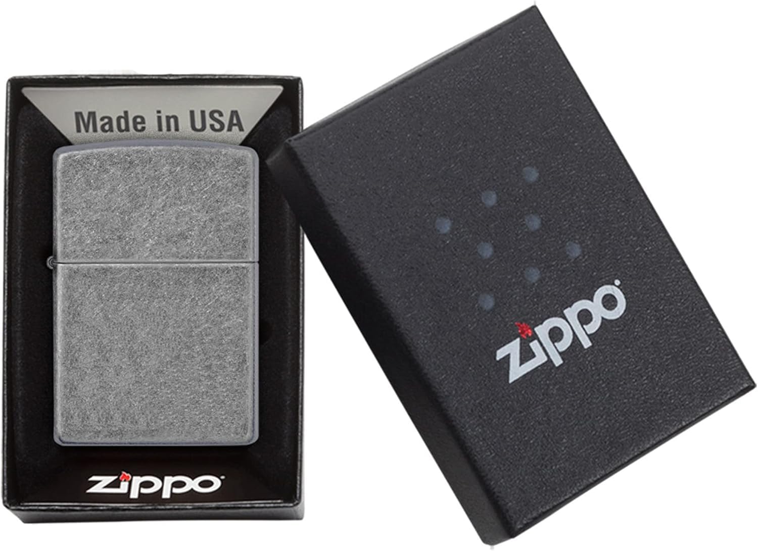 Zippo Antique Silver Plate Pocket Lighter - Windproof & Refillable Flip-Top Metal Lighter - Everyday Use Pocket Lighters - Luxury Lighters Made in USA