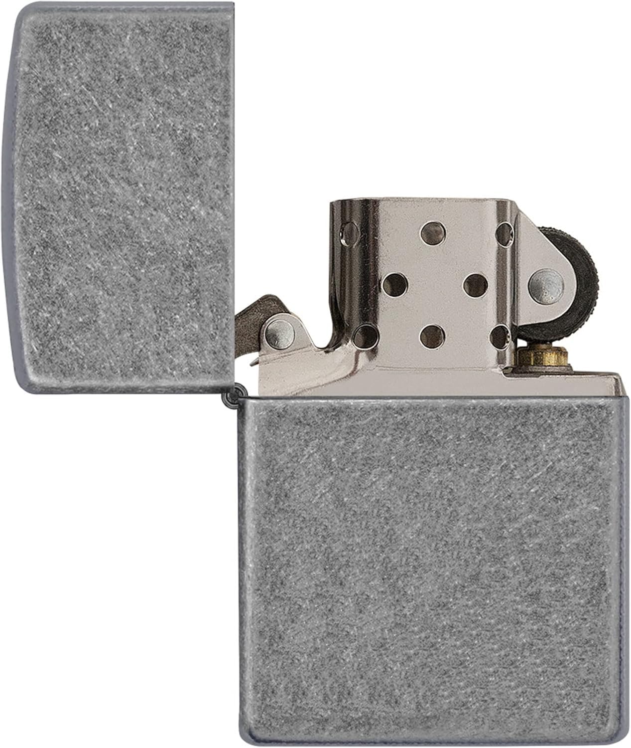 Zippo Antique Silver Plate Pocket Lighter - Windproof & Refillable Flip-Top Metal Lighter - Everyday Use Pocket Lighters - Luxury Lighters Made in USA