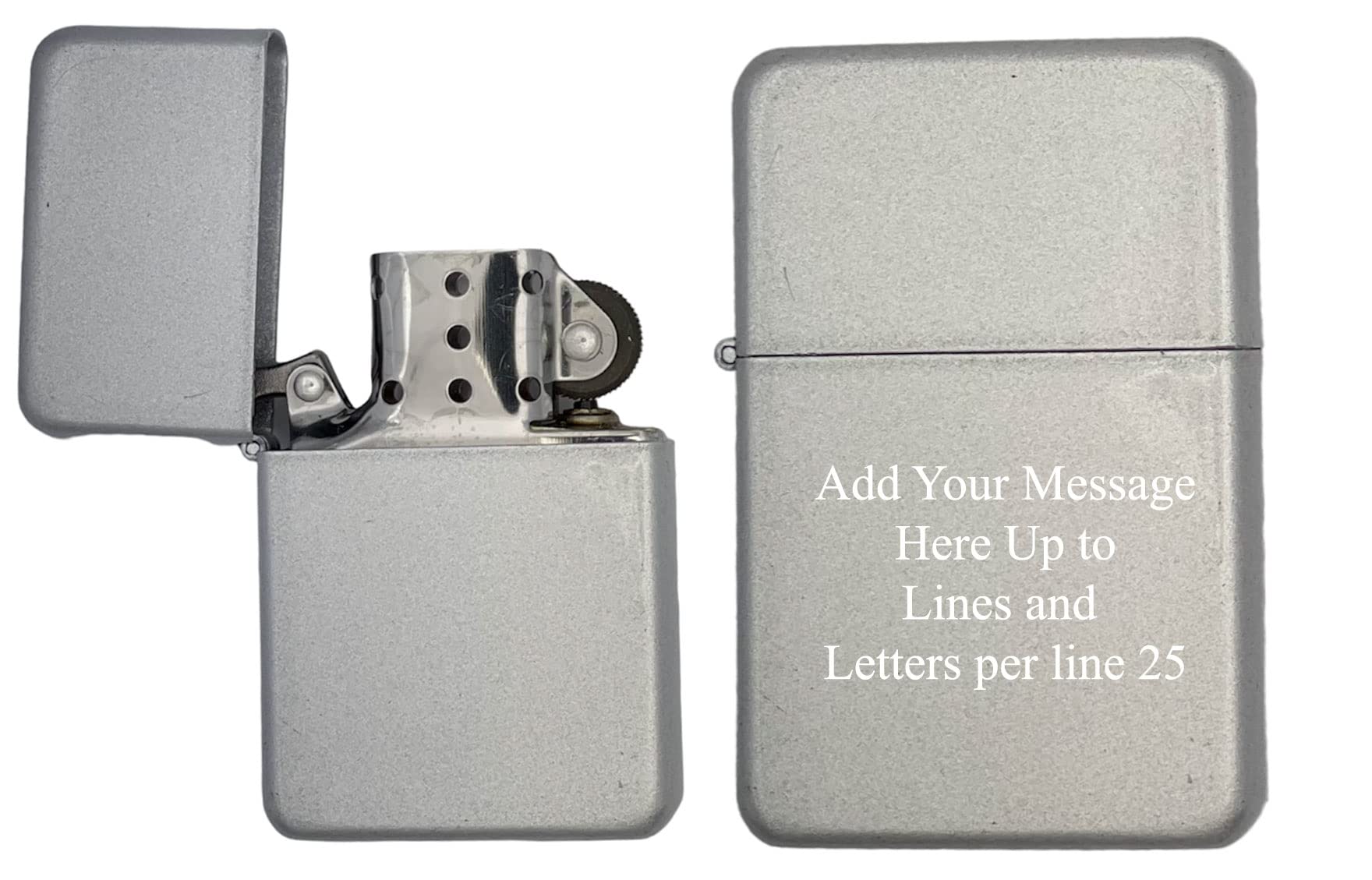 Groomsman Personalized Windproof Lighter - Free Laser Engraving for Him Husband Father Groomsmen Boyfriend Silver Dad (Indigo Blue) - Christmas, Halloween & Valentines Day Gift
