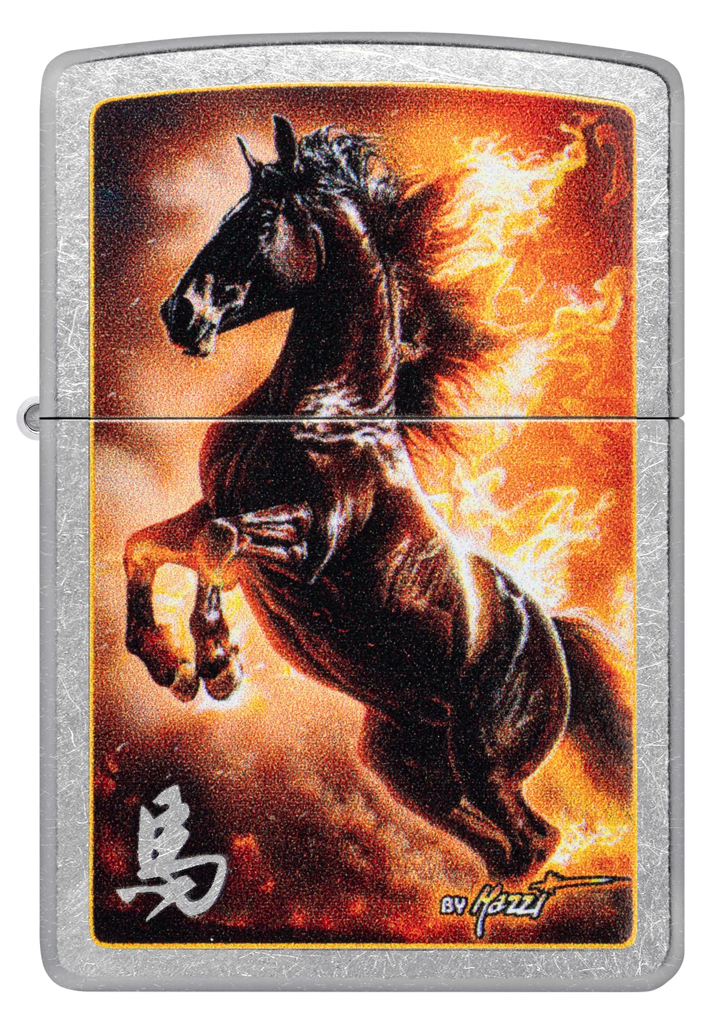 Zippo Animal Flair Design Armor High Polish Blue Pocket Lighter